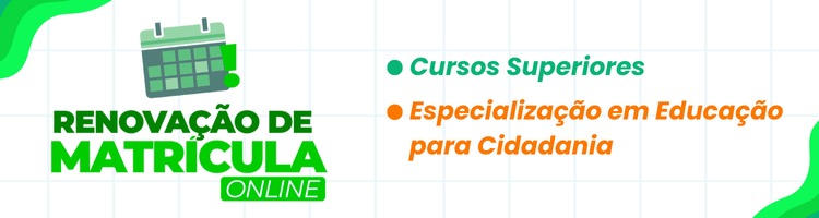 Banner - Renovação de Matrícula 2025/2 - até 5/9